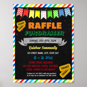 Raffle Fundraiser Flyer-mall Poster