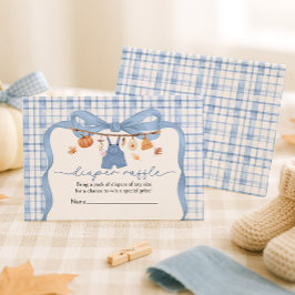 Raffle Little Pumpkin Boy Fall Baby Shower Tilläggskort