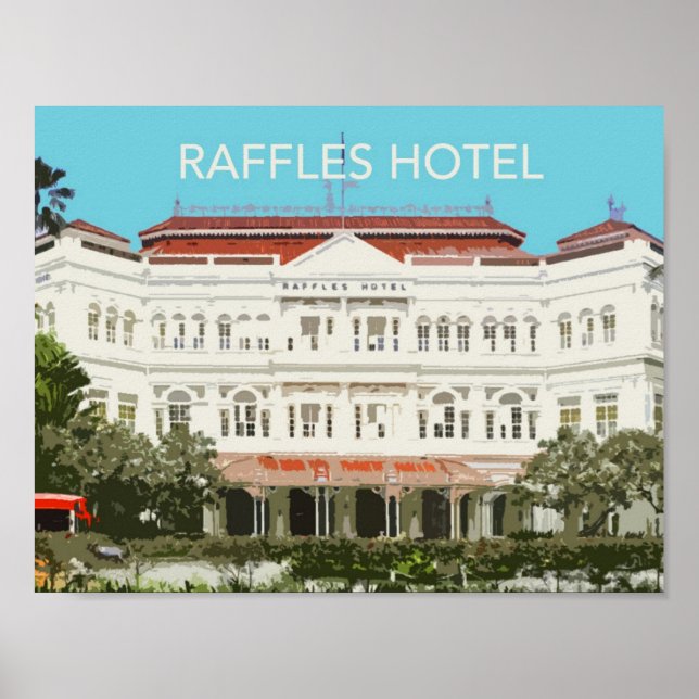 Raffles Hotel Singapore Poster (Framsidan)