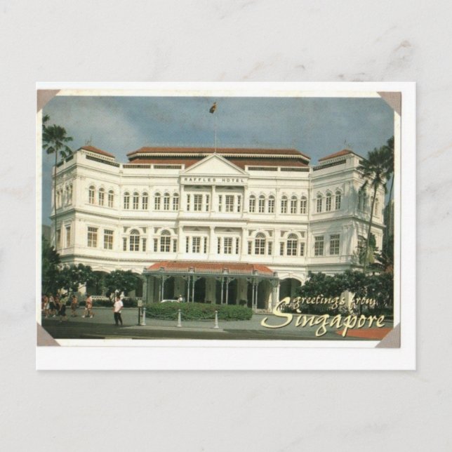Raffles Hotel singapore Vykort (Framsida)
