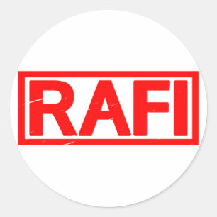 Rafi Frimärke Runt Klistermärke
