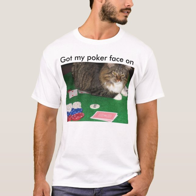 Rafis pokeransikte, har mitt pokeransikte på t shirt (Framsida)
