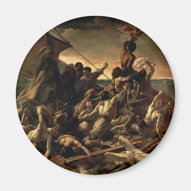 Raft av Medusa - Théodore Géricault Magnet (Framsidan)