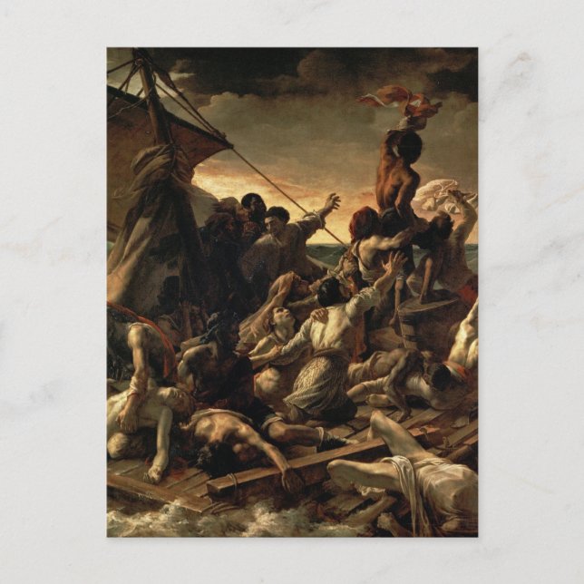 Raft av Medusa - Théodore Géricault Vykort (Framsida)