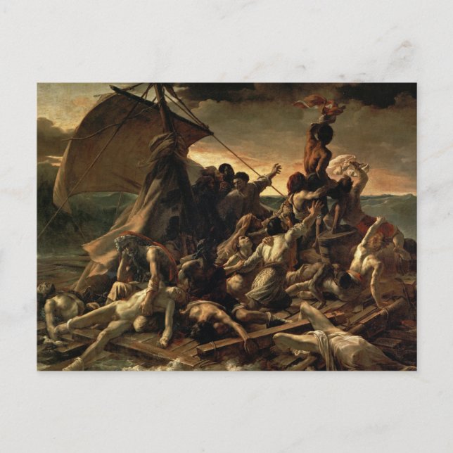 Raft av Medusa - Théodore Géricault Vykort (Framsida)