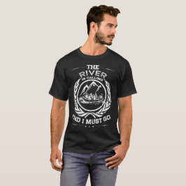 Raft för flod för Look för vintage för skjorta för T Shirt