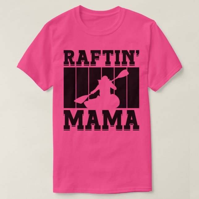 Raftin Mamma Raiting Kayak Paddling Canoe Paddle T Shirt (Design framsida)