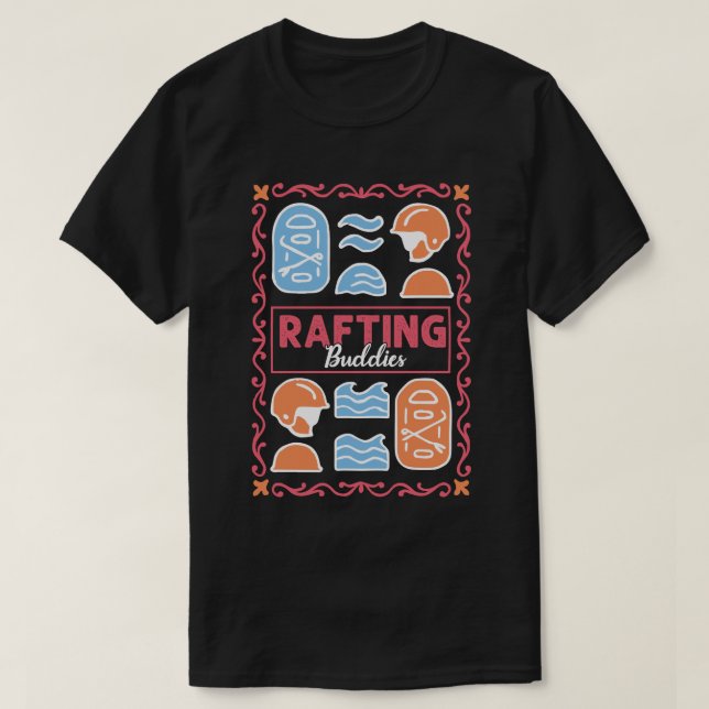 Rafting Buddies T Shirt (Design framsida)