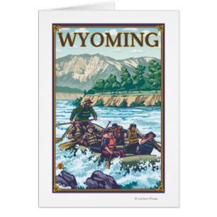Rafting för vitvatten - Wyoming Hälsningskort