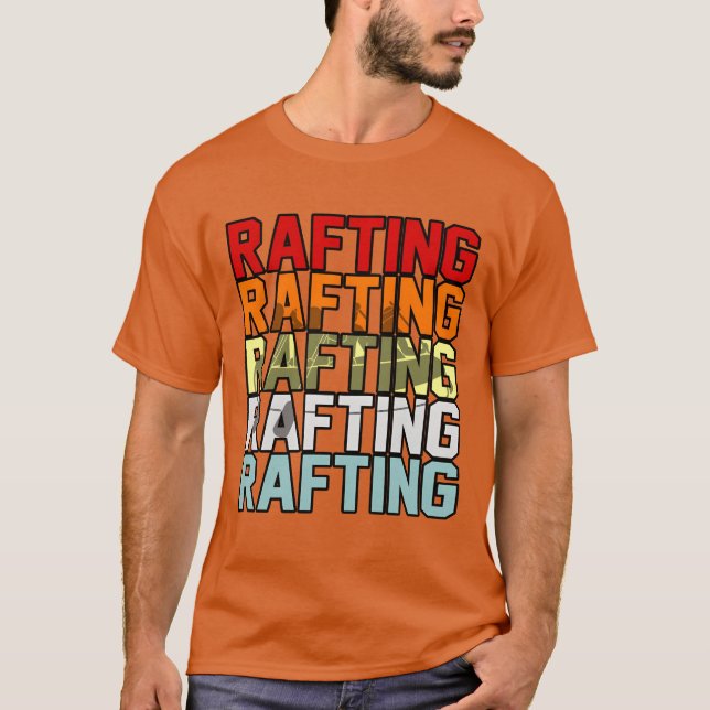 Rafting Sport vintage T Shirt (Framsida)