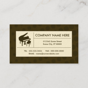 raftone piano visitkort