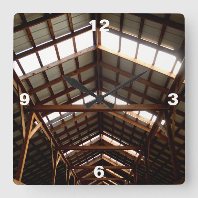 Raftrar Fyrkantig Klocka (Framsida)