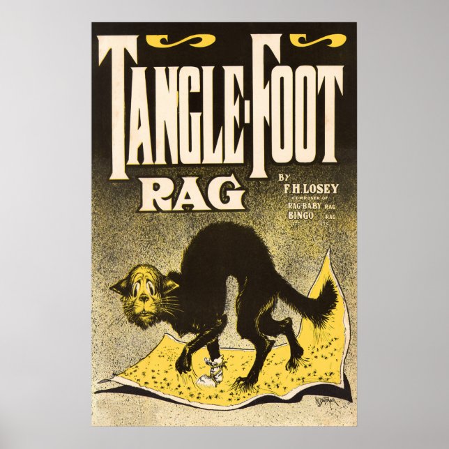 Rag Cat-Poster - Tidigt Jazz-musik Poster (Framsidan)