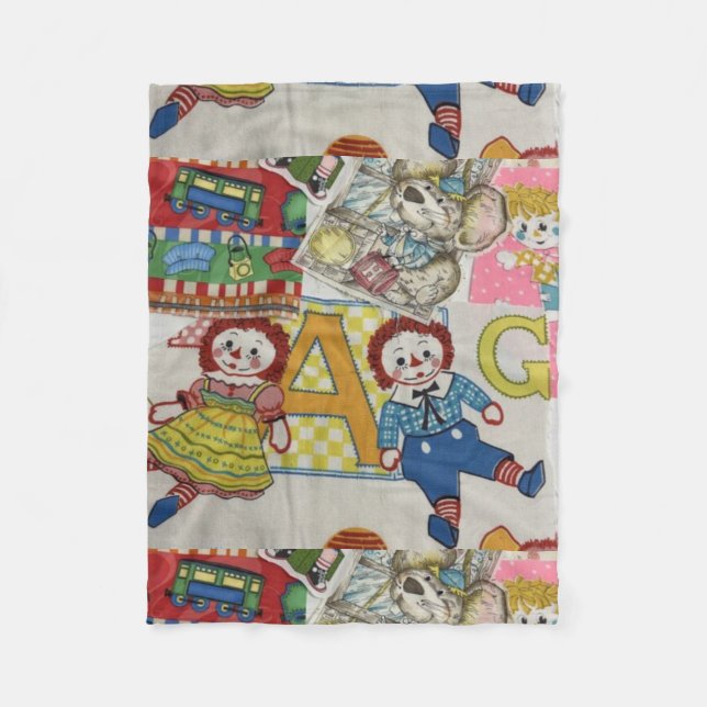 Rag Doll Baby Blanket Fleecefilt (Framsidan)