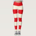Rag doll-kostym leggings<br><div class="desc">Rag Doll Costume Leggings in red and benvitare rand,  perfekt till din raddoll Halloween-kostym</div>