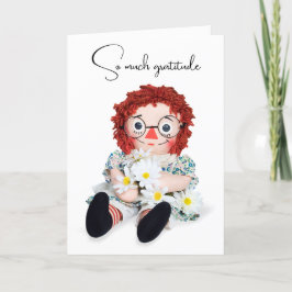 Rag Doll och Daisy Bouquet Tack Kort
