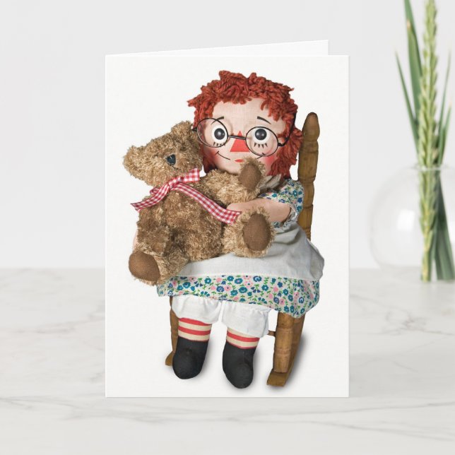 Rag Doll tänker på dig Kort (Framsida)