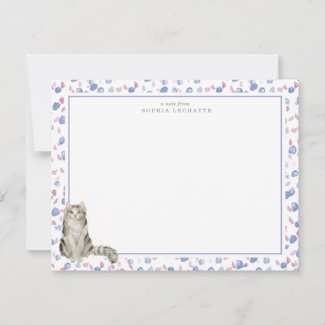 Ragamuffin Cat Personlig Stationery Anteckningskort (Framsida)
