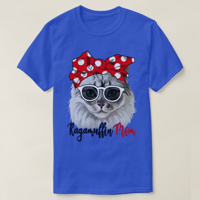Ragamuffin Cat Shirt Ragamuffin Cat Mamma Bandana T Shirt (Design framsida)