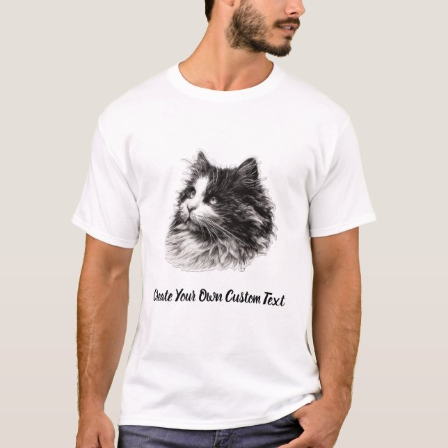 Ragamuffin Katt Skapa Din Egen Anpassad Text  T Shirt (Framsida)