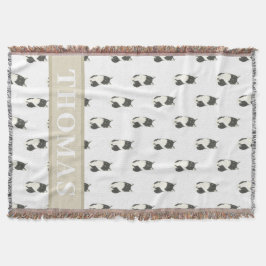 Ragamuffin Tuxedo Huskat med halvlångt hår Filt