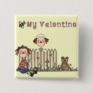 Ragdoll bi min valentintshirts och gåvor knapp