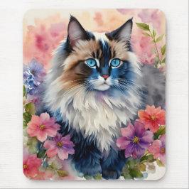 Ragdoll Blommigt Art Musmatta