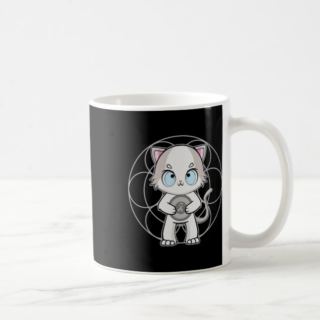 Ragdoll Cat Anime Kitten Dyslexia Awareness Kaffemugg (Höger)