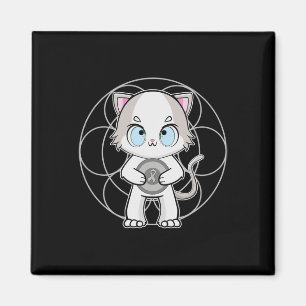 Ragdoll Cat Anime Kitten Dyslexia Awareness Magnet