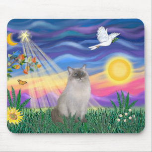 Ragdoll Cat (blå punkt) - Twilight Musmatta