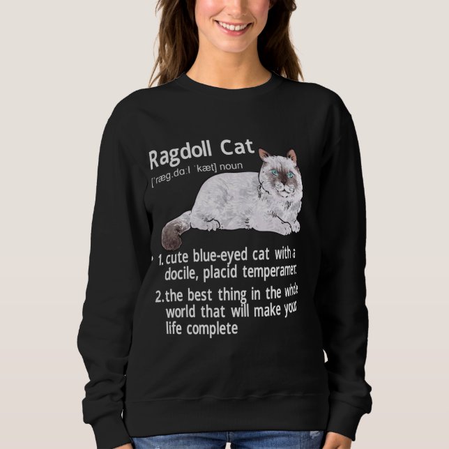 Ragdoll Cat Definition Ragdoll Cat Owner T Shirt (Framsida)