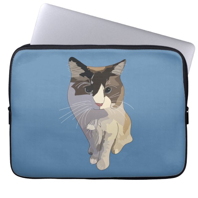 Ragdoll cat, Dusty Blue Laptop Fodral (Framsidan)