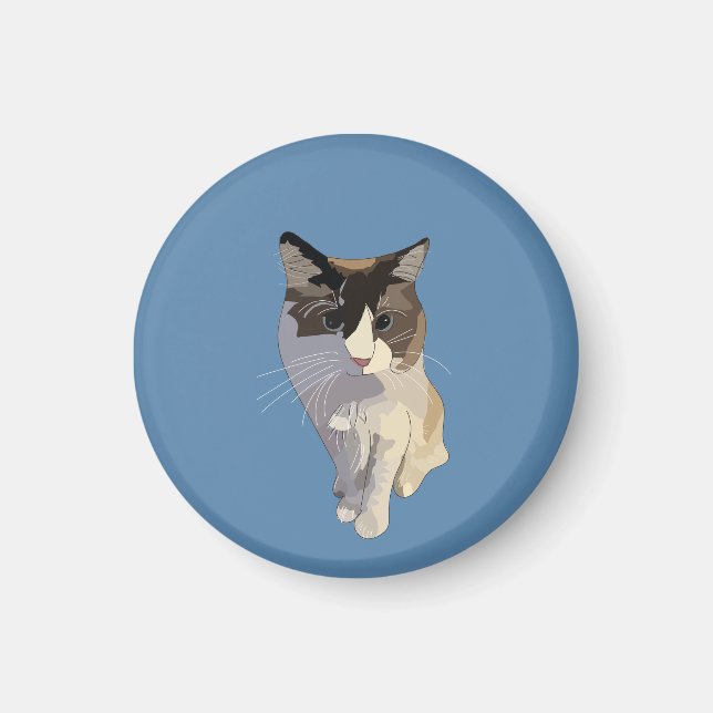 Ragdoll cat, Dusty Blue Magnet (Framsidan)