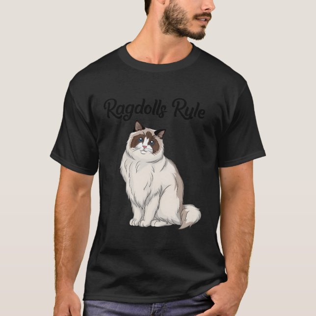 Ragdoll Cat Gift Ragdolls Regel Ragdoll Cat T Shirt (Framsida)