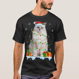 Ragdoll Cat jul Ljus Funny Cat Lover Julafton T Shirt