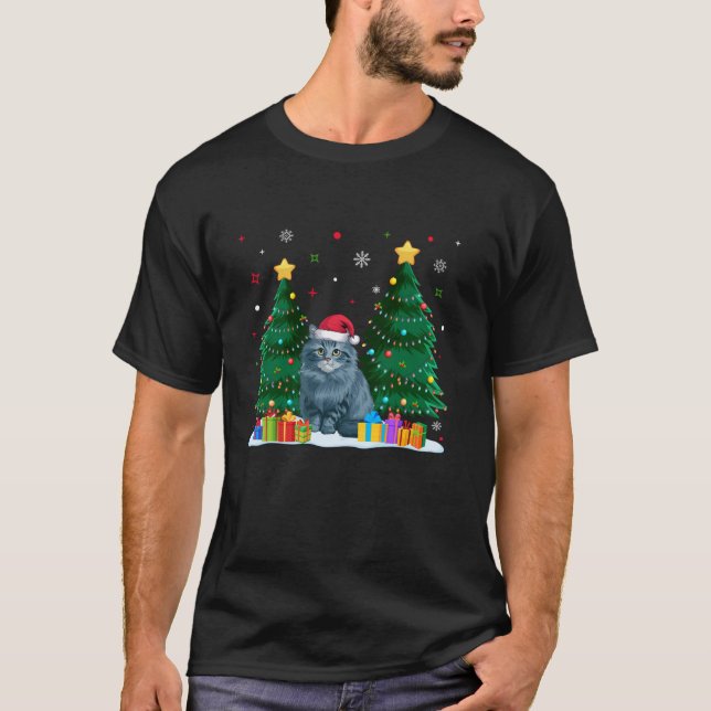 Ragdoll Cat Lovers Santa Hat Ugly God Jul Sweate T Shirt (Framsida)