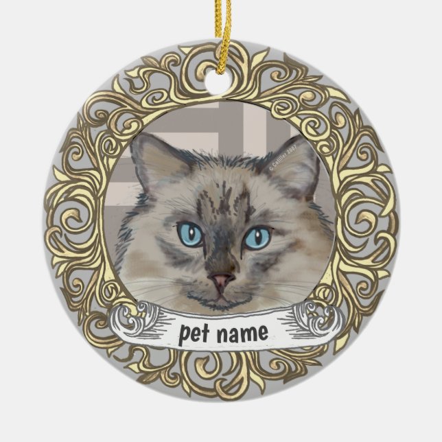 Ragdoll Cat Loving Memory ornament (Framsidan)