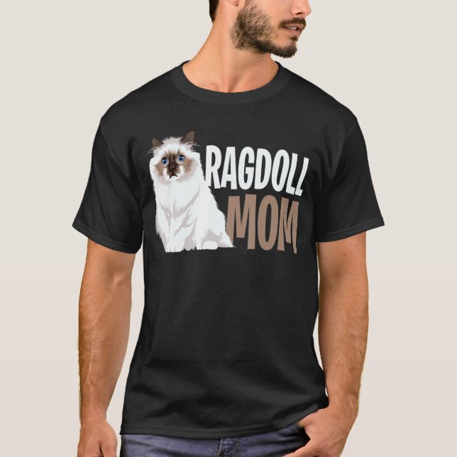 Ragdoll Cat Mamma Funny Cat Owner Älskare T Shirt (Framsida)