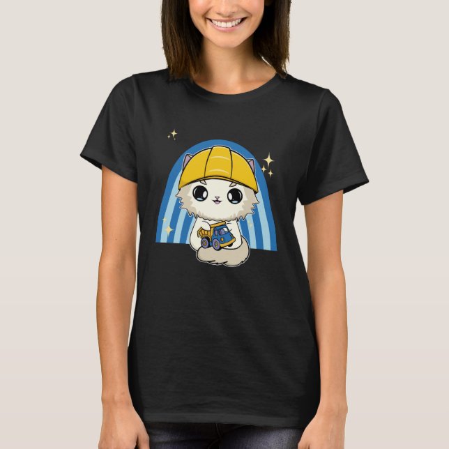 Ragdoll Cat med Leksak T Shirt (Framsida)