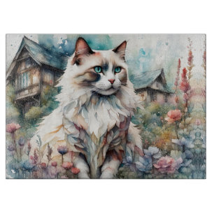 Ragdoll Cat på engelska Garden