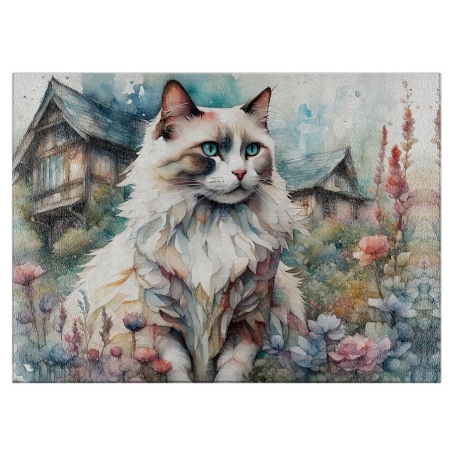 Ragdoll Cat på engelska Garden (Framsidan)