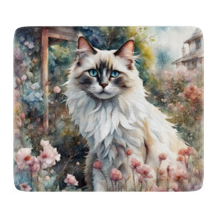 Ragdoll Cat på engelska Garden