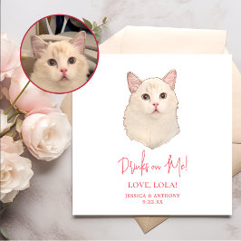 Ragdoll Cat Personlig Drinks på mig Pappersservett