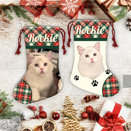 Ragdoll Cat Personlig Liten Julstrumpa