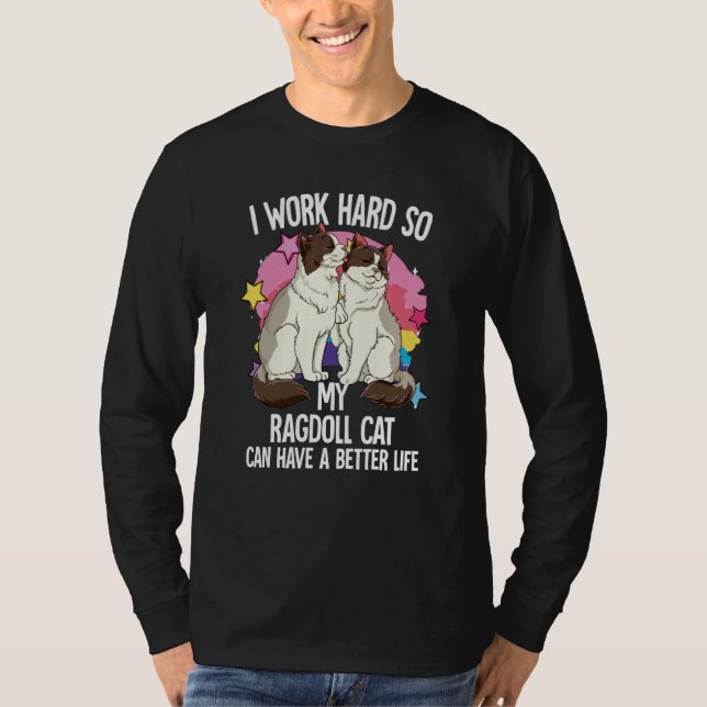 Ragdoll Cat T Shirt (Framsida)