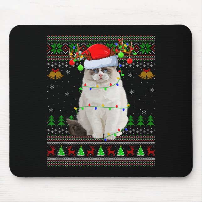 Ragdoll Cat Ugly Christmas Sweaters Holiday Santa  Musmatta (Framsidan)