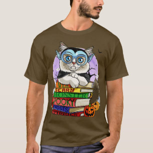 Ragdoll Cat Vampire Witch Pumpkin Halloween T Shirt