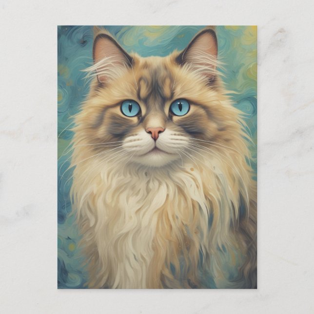 Ragdoll Cat-vykort Vykort (Framsida)