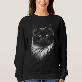 Ragdoll Cat Women's Black Sweatshirt T Shirt