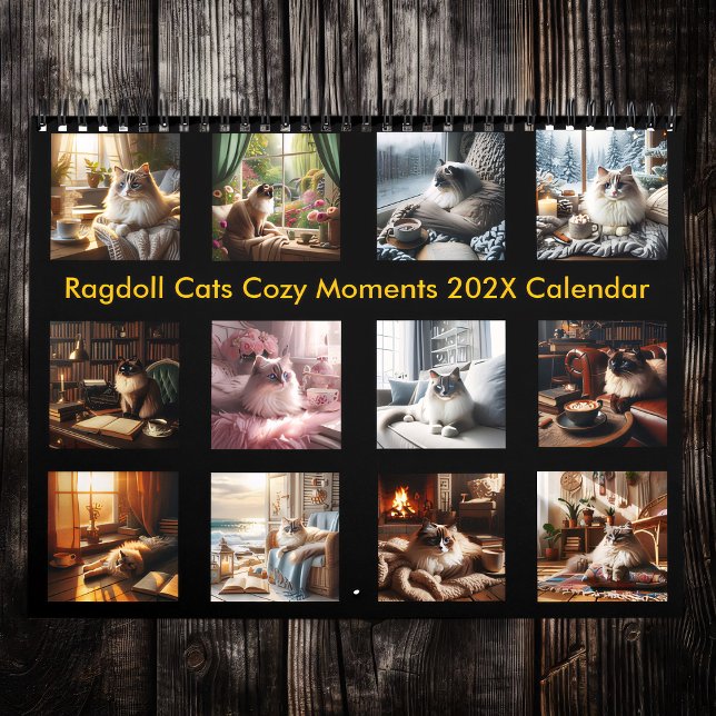 Ragdoll Cats Mysigt Moments 202X-kalender Kalender (Skapare uppladdad)